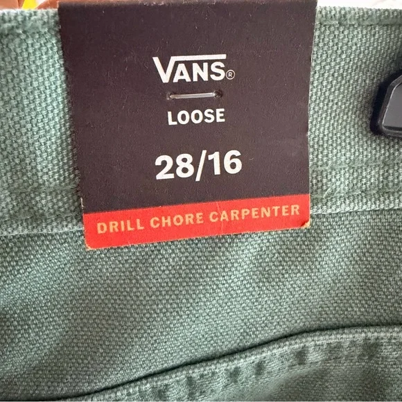 Vans Drill Chore Carpenter loose fit Olive Green pants